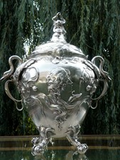 Wmf Art Nouveau Rare Spectacular Large Ice Bucket Stunning Decor