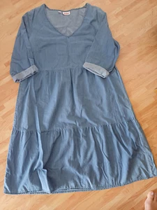 ☀️Jeanskleid Kleid " John Baner " Gr. 44 3/4 Armlänge Stufenkleid TOP☀️ - Bild 1 von 4