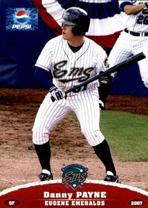 2007 Eugene Emeralds Grandstand #22 Danny Payne Woodstock Georgia Baseball Card