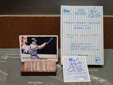 RARE mint R&N Porcelain China Card 1995 Topps Cal Ripken, Jr. #3113/5000 w/ BOX