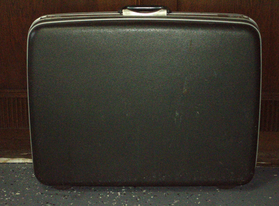 Maleta rígida Samsonite Mid-Century vintage equipaje gris carbón A-1 Foto 1 de 4