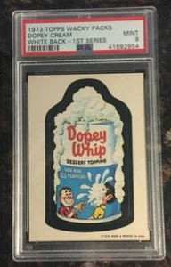 1973 Topps Wacky Packages Dopey Cream 1st Series White Back PSA 9 MINT Card - Picture 1 of 2