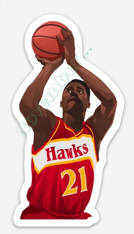 Dominque Wilkens MAGNET - NBA Atlanta Hawks phenomenal basketball Vinyl Cover