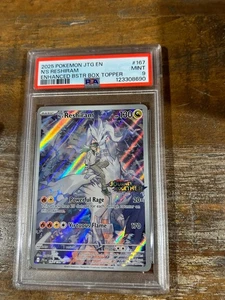 POKEMON 2025 Journey Together Enhanced Box Topper N'S RESHIRAM #167 PSA 9 Mint 2 - Picture 1 of 2