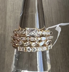 Bomb Party zarte Bänder Gr. 8 cz Vergoldung benannt nach niemandem RG55375 - Bild 1 von 6