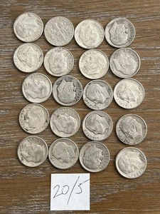 20-90% Silver Roosevelt Dimes 1946–1964 Mixed Dates Circulated FREE SHIP - Picture 1 of 2