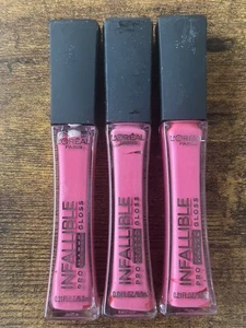 L'Oreal Paris Infallible Pro Matte Lip Gloss, 300 Blushing Ambition 3 Pack - Picture 1 of 3