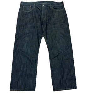 Levis 569 Jeans Mens 40x30 Blue Loose Straight Mid Rise Dark Wash Denim - Picture 1 of 7