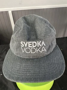 SVEDKA Imported Vodka Hook & Loop Hat Cap  5 Panel Adjustable Gray - Picture 1 of 8