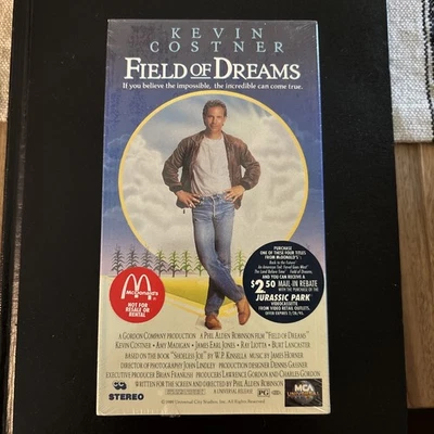 Field of Dreams VHS (NEW) New & Sealed No UPC McDonald’s Mgm Watermarks Foto 1 de 4