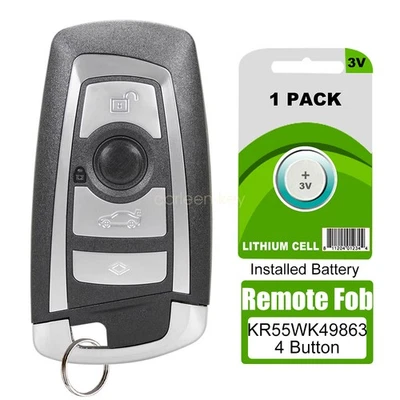 Llavero remoto sin llave para 5 7 Series 528i 535i 740i 750i X3 KR55WK49863 CAS4+ Foto 1 de 4