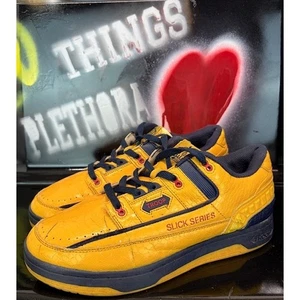 Vintage Troop Slick Series Yellow Sneakers Shoes Retro Hip Hop Fashion mens 10 - Picture 1 of 9
