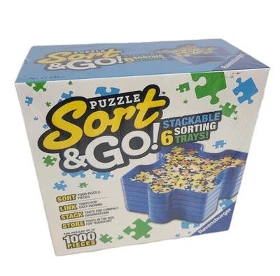 Ravensburger Sort & Go Jigsaw Puzzle Stackable Sorting Trays 6 Trays BRAND NEW  - image 1 of 4