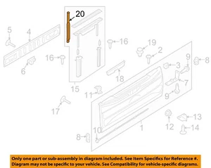 FORD OEM 15-23 F-150 Lightning Tail Gate Tail Gate-Handle FL3Z9943300A - Picture 1 of 2
