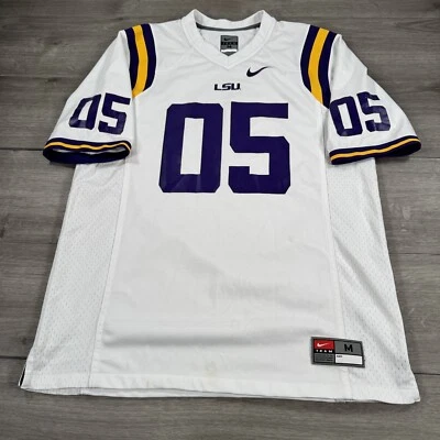 Camiseta Nike LSU Tigers #05 Conley blanca NCAA fútbol americano universitario Foto 1 de 4