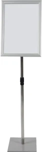 Adjustable Heavy Duty Pedestal Sign Holder Poster Stand - 11X17 Inch Vertical & - Picture 1 of 8