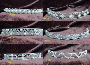 88 Stck. mit 6 Stilen Großhandel Posten Braut Blume Kristall Kopfschmuck Stirnband - Bild 1 von 13