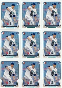 2014 Bowman #43 JAMES PAXTON (13) card rookie lot - Seattle Mariners - Picture 1 of 2