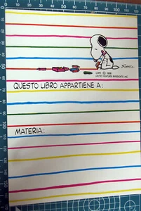 ORIGINAL VINTAGE SNOOPY STICKER BOOK LABEL SNOOPY - Picture 1 of 1