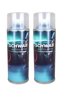 Set Spraydose Autolack 1K Basislack VW LC9Z 400ml + 1K Klarlack Spraydose 400ml - Bild 1 von 2