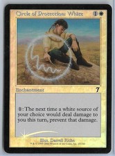 Magic MTG - Circle of Protection White (Foil) - 7th Seventh Edition - LP