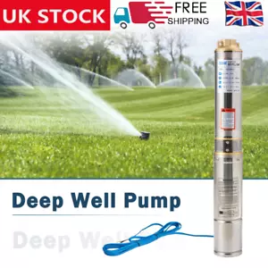 Submersible Pump, Deep Well, 3/4 HP/220V, 7m³/h/190 ft Max, All S.S, Long Life - Picture 1 of 21