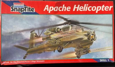 Monogram Apache Helicopter SnapTite 1129 1/72 FS NEW Model Kit ‘Sullys Hobbies’  - Image 1 of 3