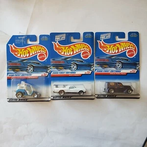 Lot of 3 Hot Wheels '98 '99 First Editions El Camino Tee'd Off Panel Truck NEW - Picture 1 of 11