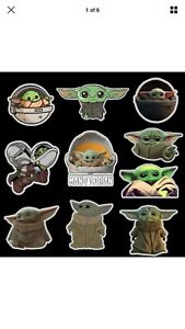 Baby Yoda Mandalorian Star Wars Stickers Decals 10 Pack for Laptop Car Window