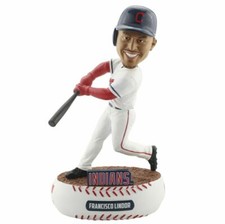FRANCISCO LINDOR CLEVELAND INDIANS 2018 BALLER BOBBLEHEAD NEW WHITE JERSEY