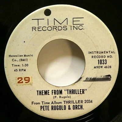 Pete Rugolo 45 Thema Von Thriller / Voodoo Man Zeit Soundtrack Promo Jf 81 - Bild 1 von 2