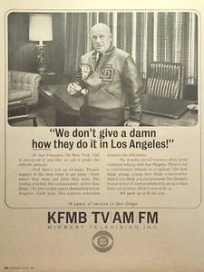 KFMB TV AM FM Radio San Diego CA Hometown Voice CBS Vintage Print Ad 1967 - Bild 1 von 4