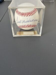Ted Williams signed American league baseball Boston Red Sox w/ COA