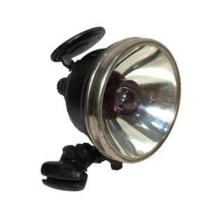 Antique FW Wakefield Brass Red Spot Light Search Automobile (For Parts) - Picture 1 of 18