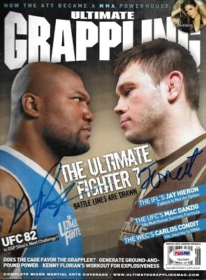 Forrest Griffin & Quinton Rampage Jackson Signed Grappling Magazine PSA/DNA UFC - Image 1 of 4