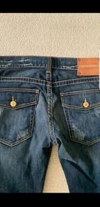 EMPORIO ARMANI 32-33 JAPANESE DEMON Jeans Stretch Slim fit Skinny Blue - Picture 1 of 9