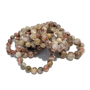 Pulsera de cuarzo rosa del Himalaya elástica - Piedra natural para el amor y la calma - Imagen 1 de 7