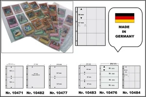 50-SAMMELHÜLLEN-KARTENHÜLLEN-A4-120my-9-Fächer-90x67mm-Für-Pokemon-Star-Wars - Picture 1 of 6