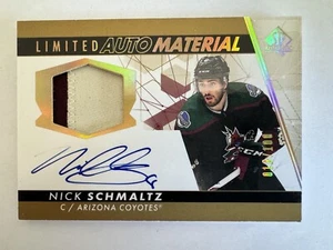 2022-23 SP Authentic Nick Schmaltz Limited Auto Material Patch /100 Coyotes - Picture 1 of 6