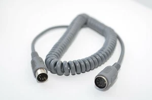 5-poliger DIN Stecker Diodenkabel / Spiralkabel auf DIN-Buchse, Audiokabel, NOS - Picture 1 of 10