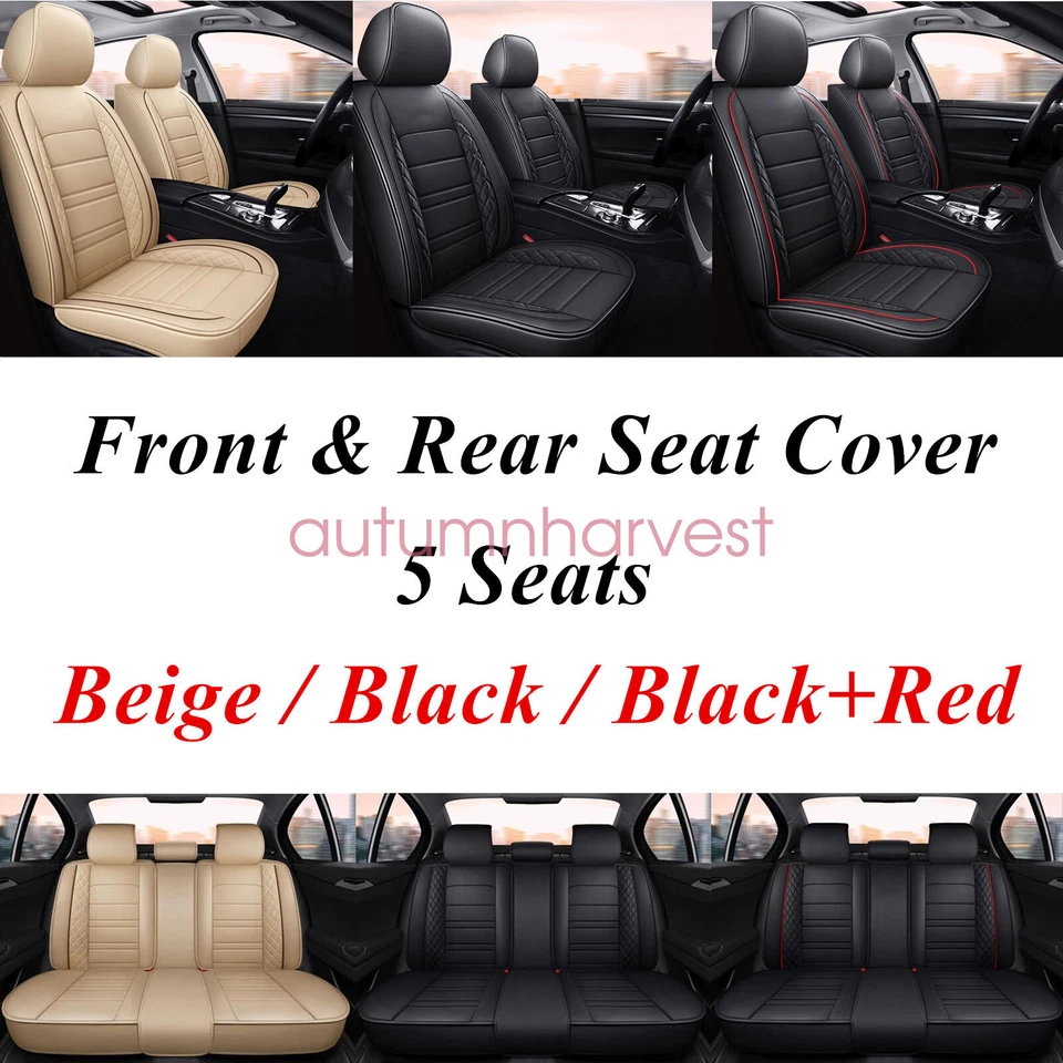 For Buick LaCrosse Car 5-Seat Covers PU Leather Front & Rear 5-Sits Full Set - Image 1 of 1