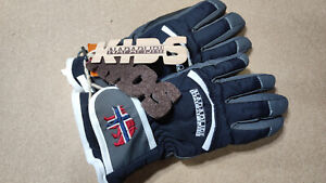Napapijri Kids Winter Gloves Size 2 Thermal Lined Outdoor Winter Warm Non Slip