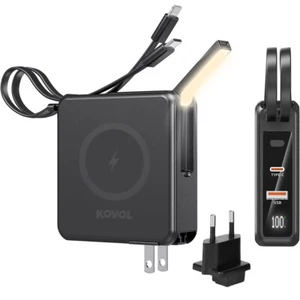 Powerbank 1000000mAh Tragbar Externer Batterie USB Ladegerät mit 2 Kabeln - Zdjęcie 1 z 15