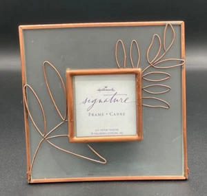 Hallmark Metal/Copper Color Photo Frame Holds 2.25" Photo - Picture 1 of 4