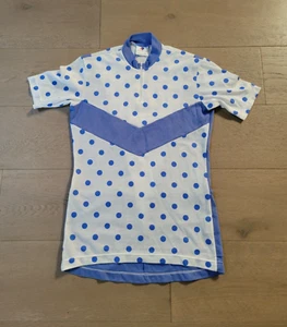 DESCENTE Damen großes Radtrikot kurzarm 3/4 Reißverschluss hellblau-weiß - Bild 1 von 5