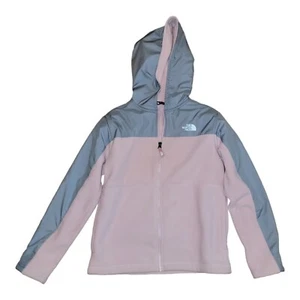 THE NORTH FACE Teen Girls Youth Large Freestyle Fleece Zip Hoodie Pink & Grey - Picture 1 of 4
