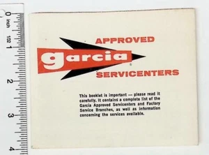 Lista de carretes de pesca Garcia ubicaciones de servicio vintage - Imagen 1 de 3