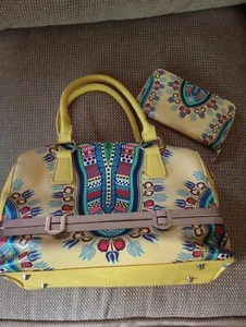 African/Dashiki Style handbag with matching wallet - Picture 1 of 8
