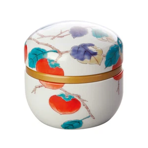Suzuko-Arita caqui acero caddy lata de té - 2 colores - para hoja de té - Imagen 1 de 4