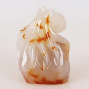 3.9" Natural Geode Agate Quartz Crystal Hand Carved Octopus Animal Carving 464g - Picture 1 of 8